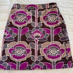 Boden Brown and Purple Patterned Fabric